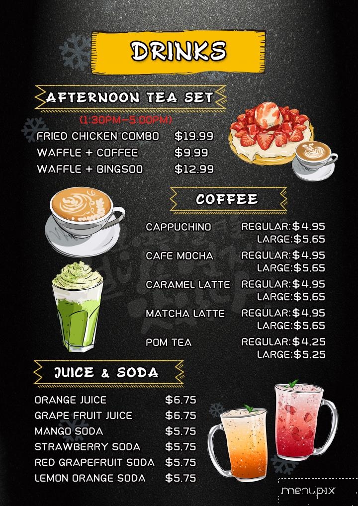 Snow Time - Toronto, ON menu_pic