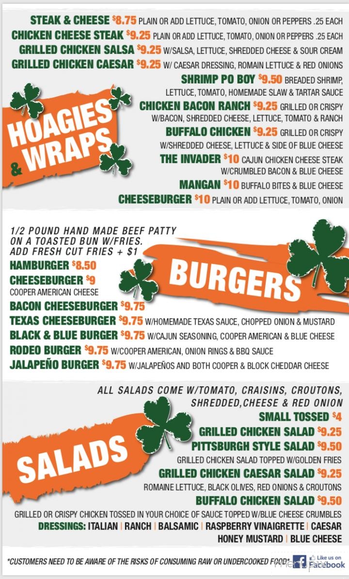 Haggerty's Tavern - Scranton, PA menu_pic