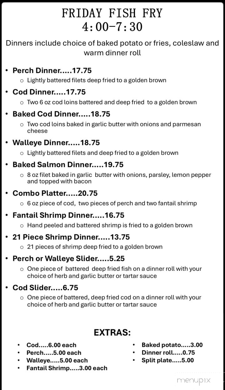 Happy Hour Bar - Gwinn, MI menu_pic