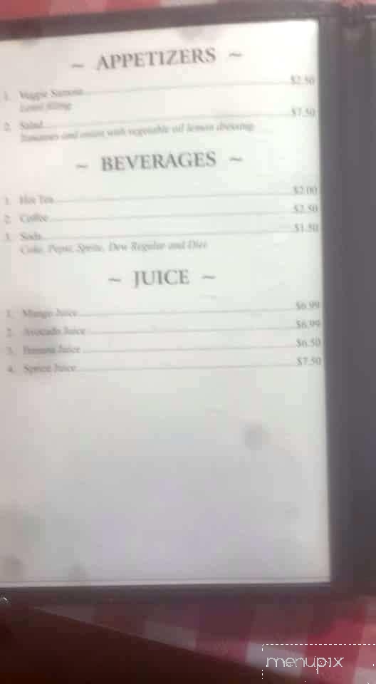 Red Sea Eritrean and Ethiopian Restaurant - Ottumwa, IA menu_pic