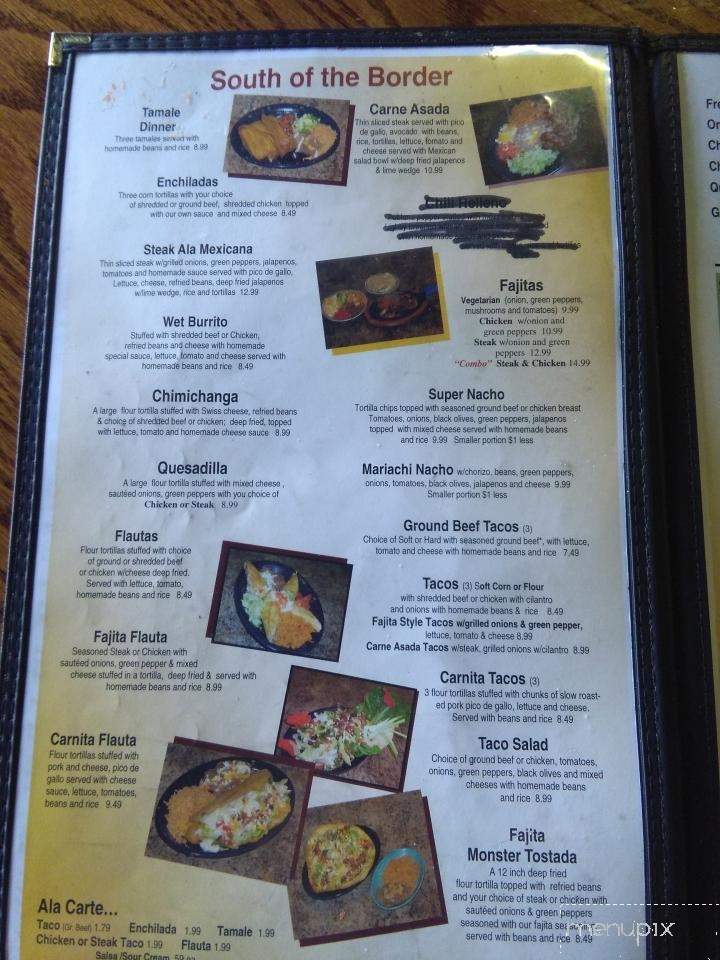La Hacienda Restaurant - Kingston, MI menu_pic