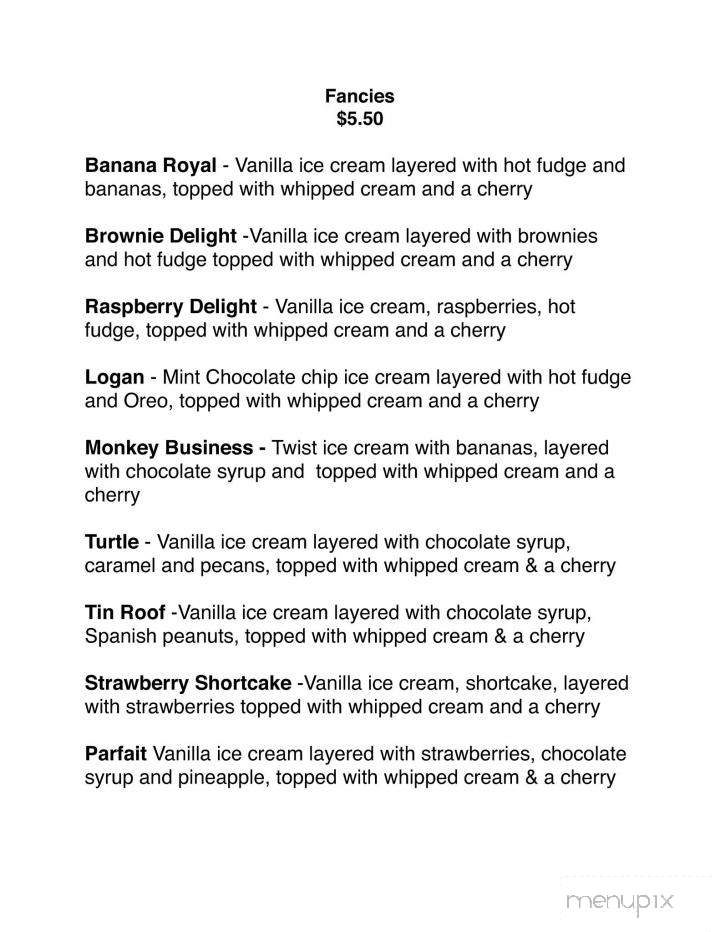 Blue Star Cafe - Douglas, MI menu_pic