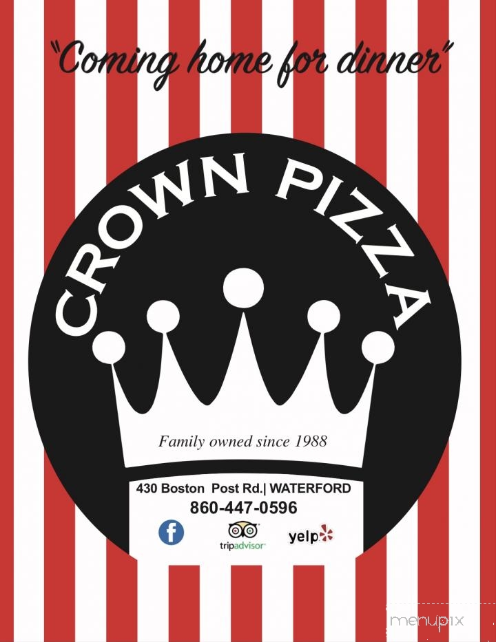 Crown Pizza - Waterford, CT menu_pic