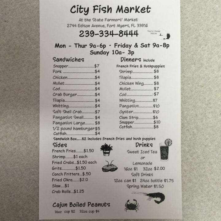 City Fish Market - Fort Myers, FL menu_pic