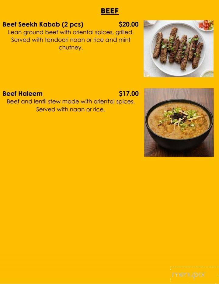 Shupback Pakistani Kitchen - Dover, DE menu_pic