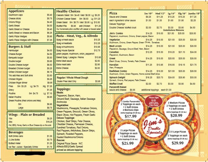 Jim's Pizza Palace - Cobourg, ON