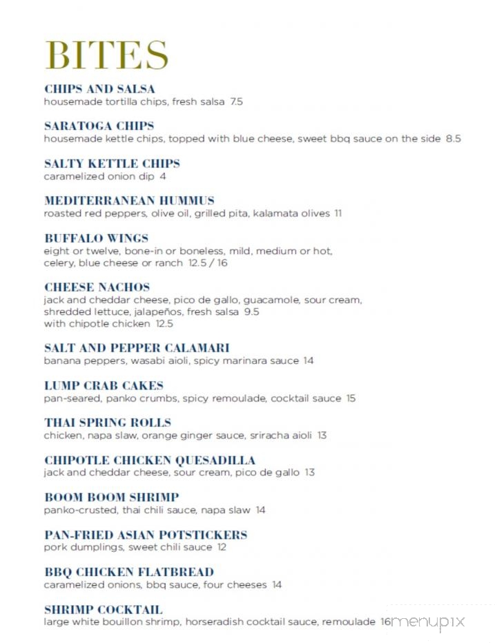 Bistro 33 - Indianapolis, IN menu_pic