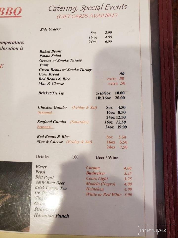 D's Smokin Pit - Sacramento, CA menu_pic