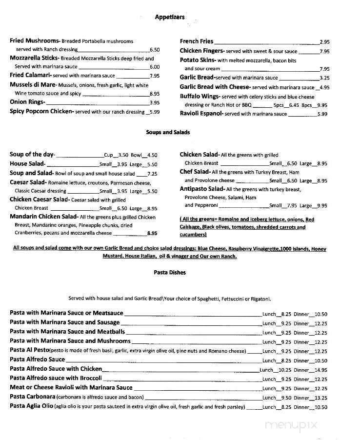 Menu of Luigi's Pizza and Pasta in Bryant, AR 72022