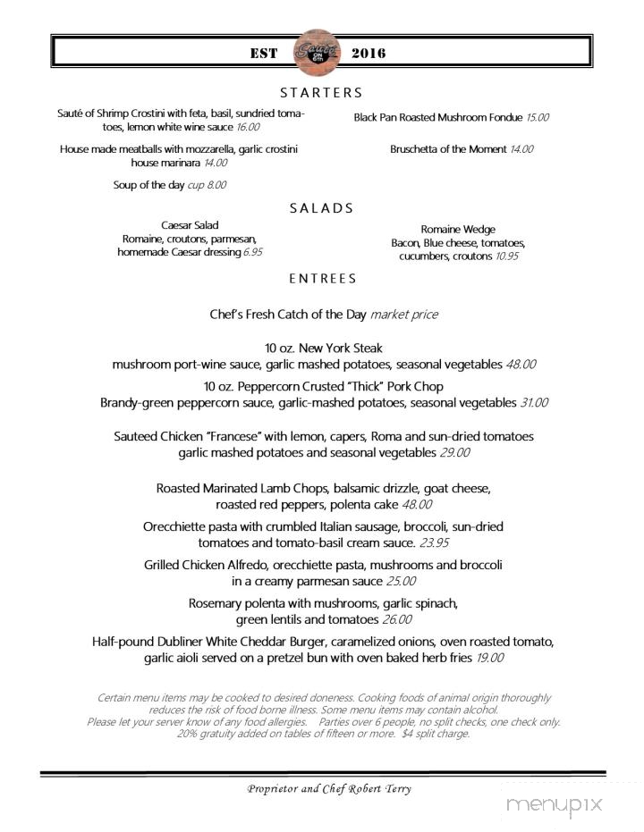 Saute On Sixth - Clarkston, WA menu_pic