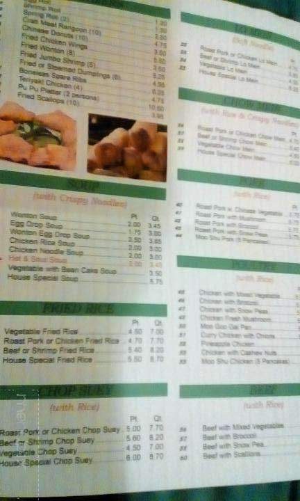 China Garden - Appleton, WI menu_pic