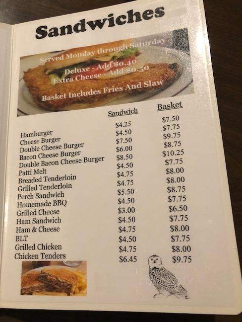 D & R Nite Owl Lounge - Otterbein, IN menu_pic