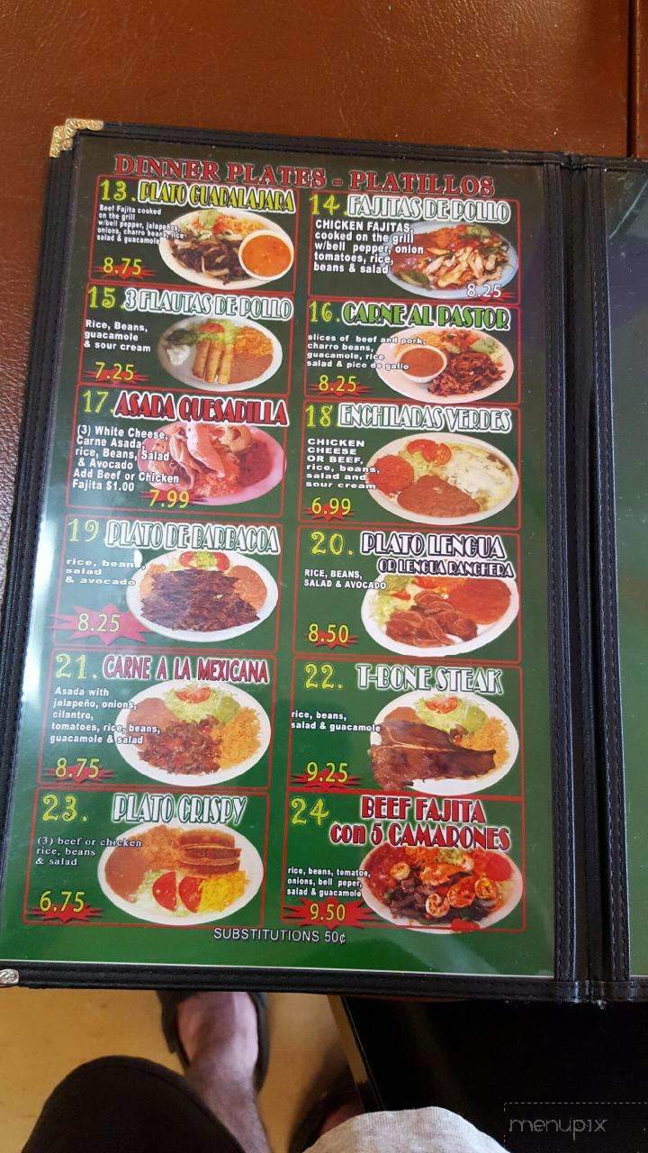 Taqueria Huentitan Jalisco #3 - San Antonio, TX menu_pic