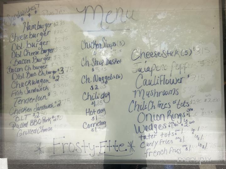 Frosty Ette - Sandgap, KY menu_pic