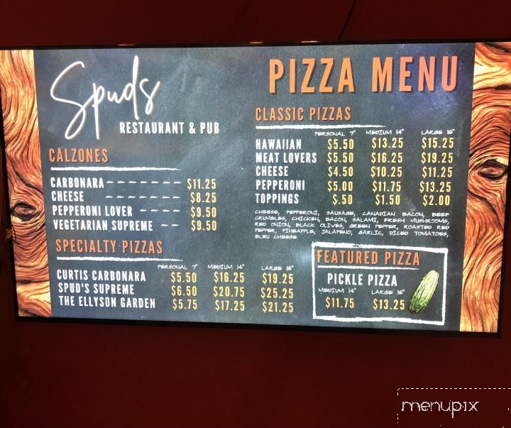 Spuds Restaurant & Brew Pub - Lemoore, CA menu_pic