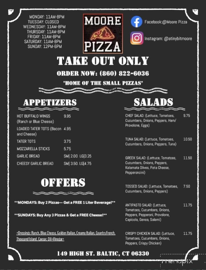 Moore Pizza - Baltic, CT menu_pic