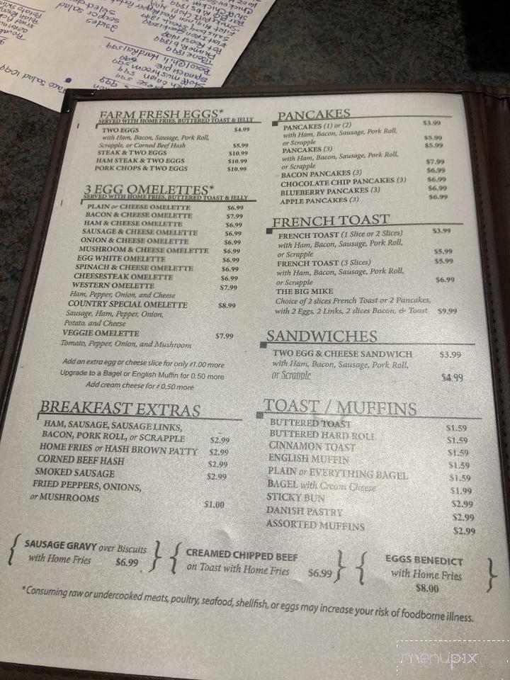 Mt Bethel Diner - Mount Bethel, PA menu_pic
