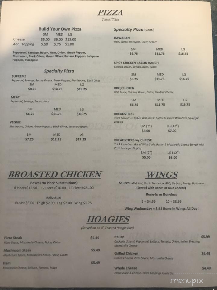 Ripley Boat Club - Ripley, OH menu_pic