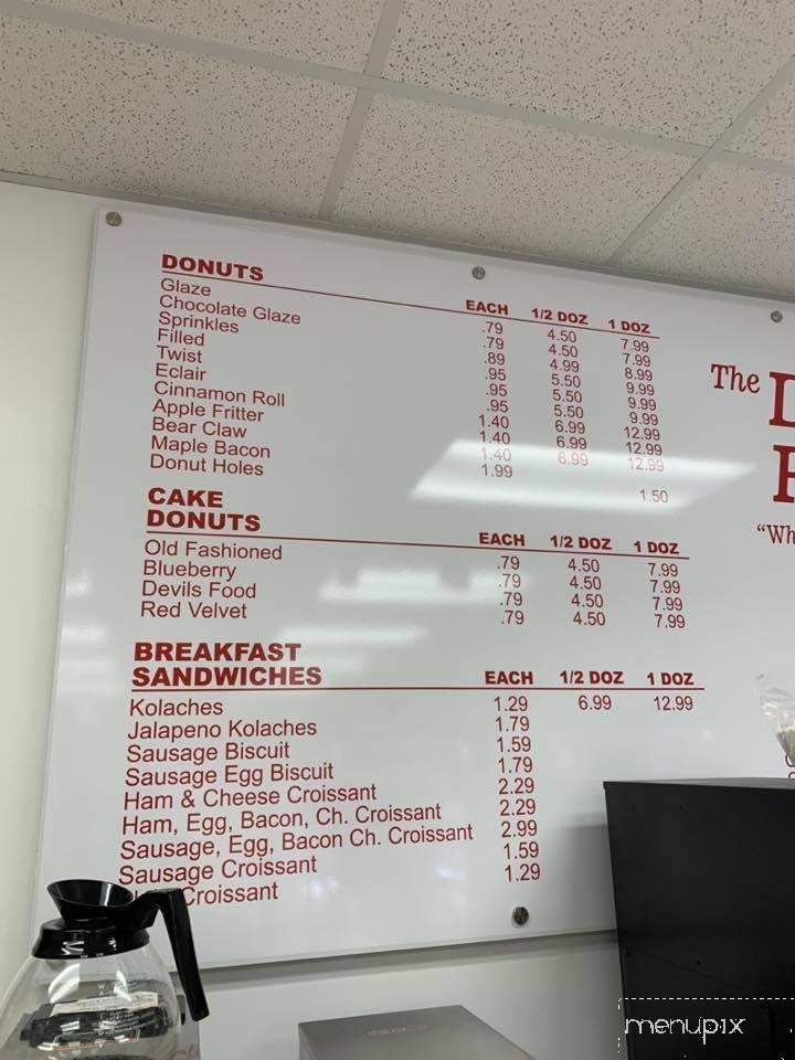 Donut Palace - Cape Girardeau, MO menu_pic