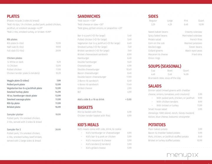 Rustys Bar-B-Q - Leeds, AL menu_pic