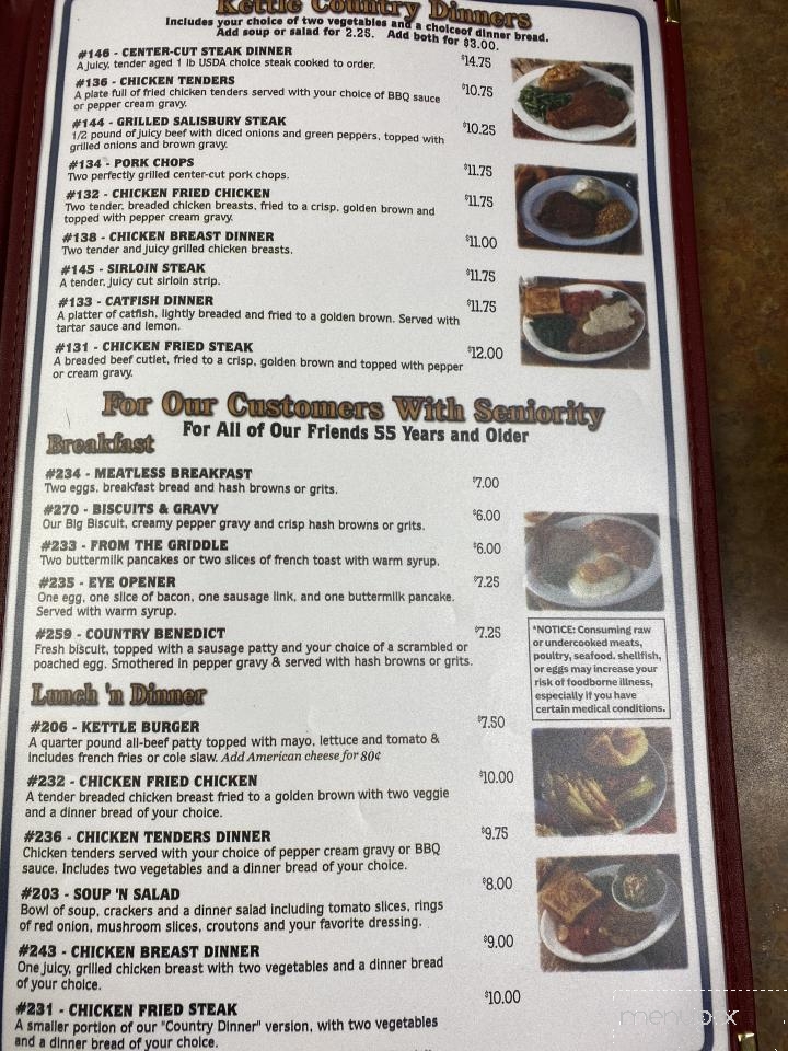 Kettle Restaurant - Bryan, TX menu_pic