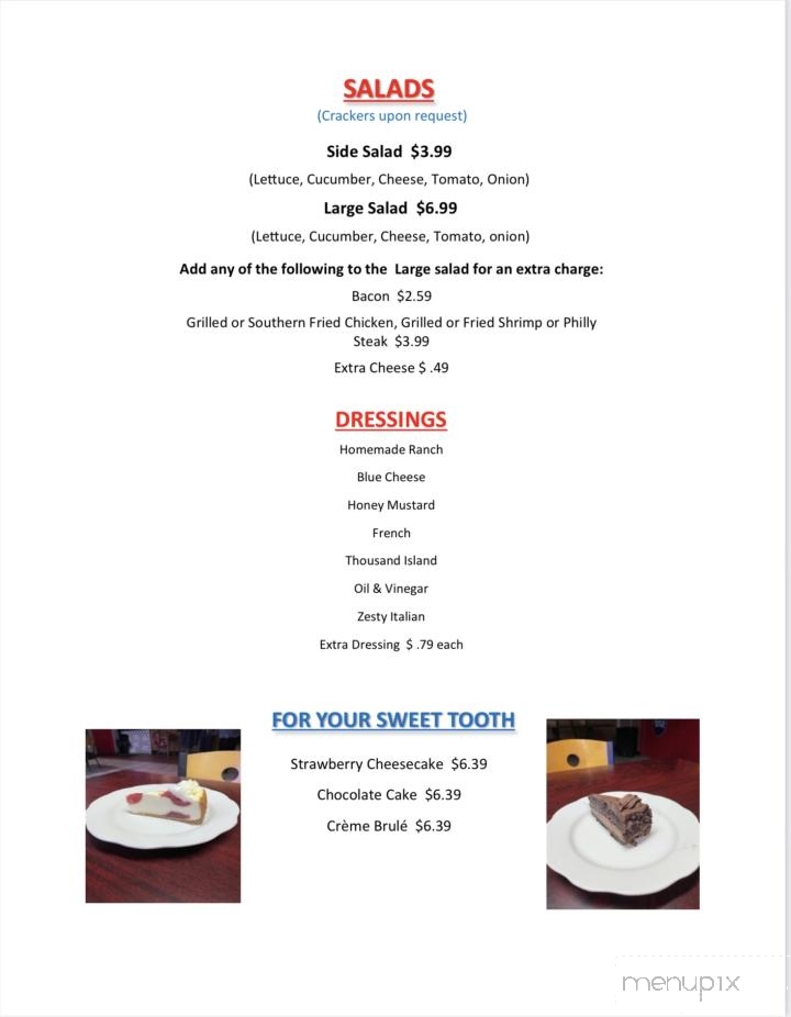 Jack's Burger Bar - Reidsville, NC menu_pic