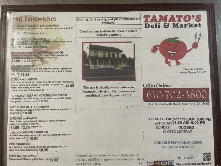 Tamato's Deli - Macungie, PA