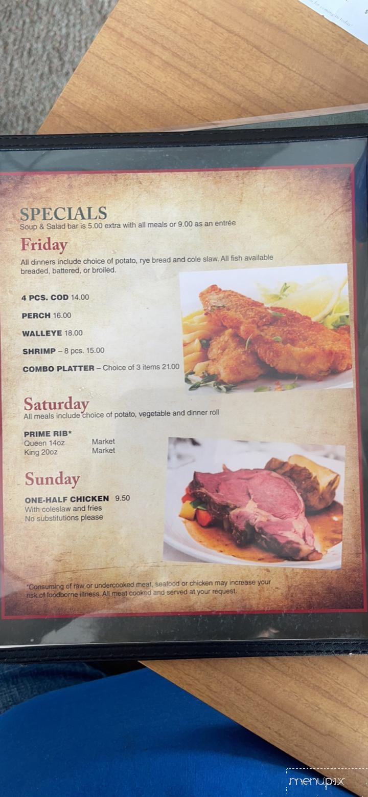 Richards' Family Restaurant - Dunbar, WI menu_pic