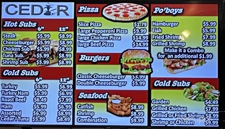 Cedar Restaurant &hooka Bar - Baron Rouge, LA menu_pic