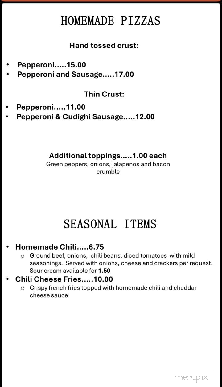 Happy Hour Bar - Gwinn, MI menu_pic