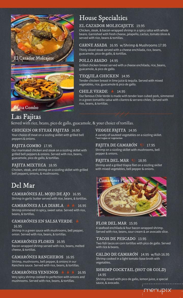 El Cazador Mexican Restaurant - Buhl, ID menu_pic