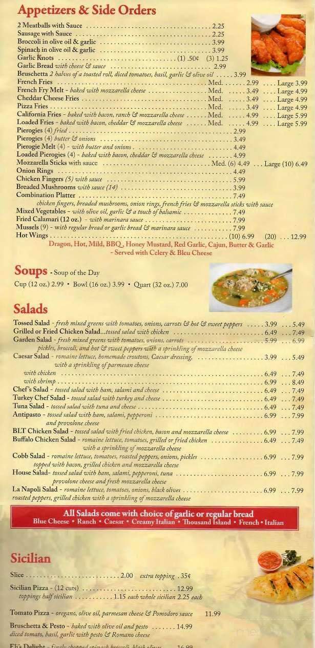 La Napoli - Mountain Top, PA menu_pic