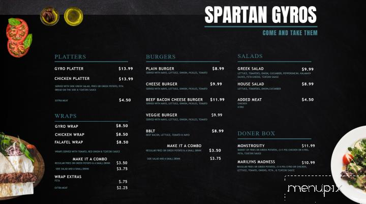 Spartan Gyros - Saint Robert, MO menu_pic