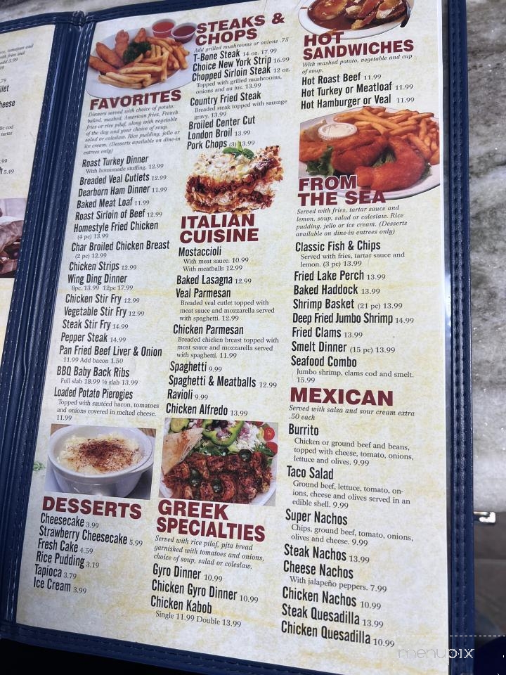 Pelican Cafe - Marysville, MI menu_pic