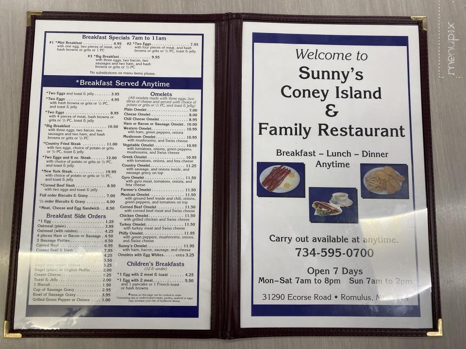 Sunny's Coney Island Family Restaurant - Romulus, MI