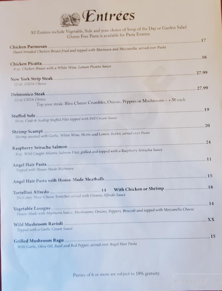 Burgoyne Grille - Ticonderoga, NY menu_pic