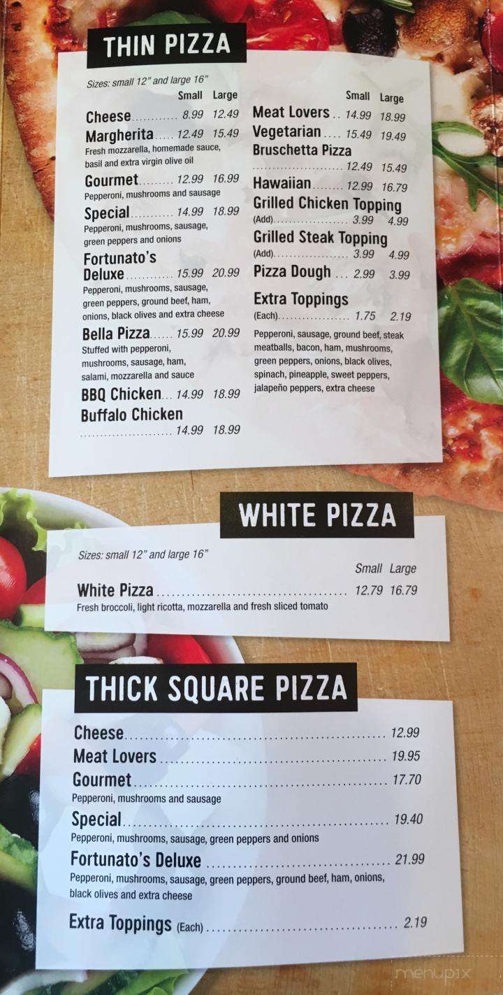 Fortunato Brothers Pizza - Bel Air, MD menu_pic