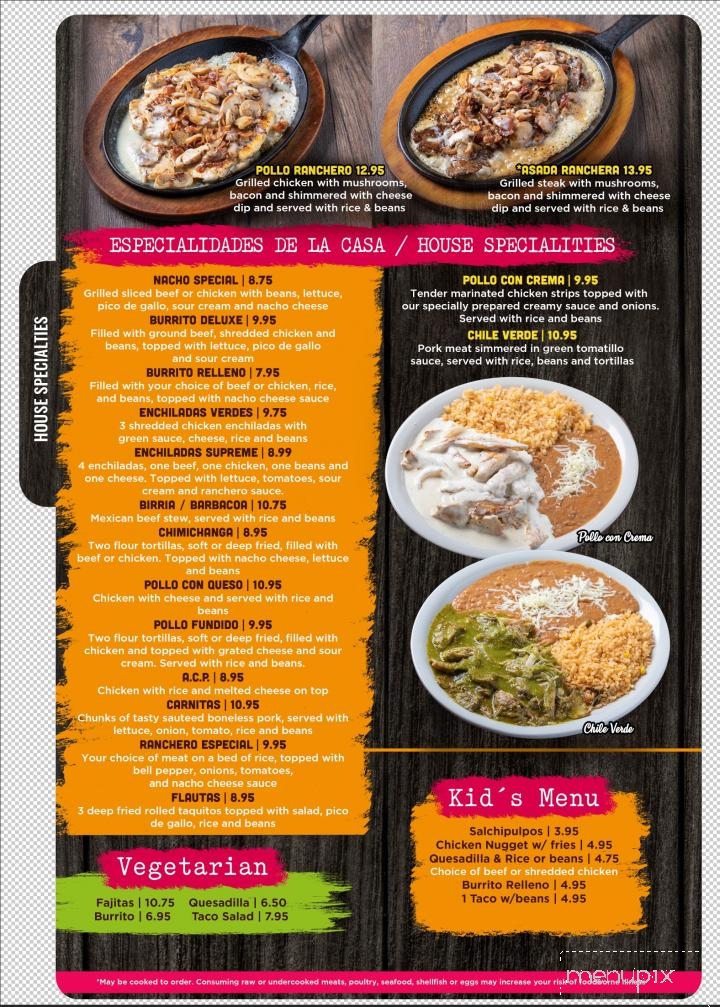 Taqueria Los Altos - Charlotte, NC menu_pic