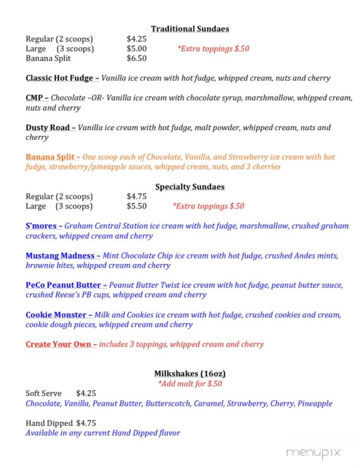 Twin Kiss - Shermans Dale, PA menu_pic