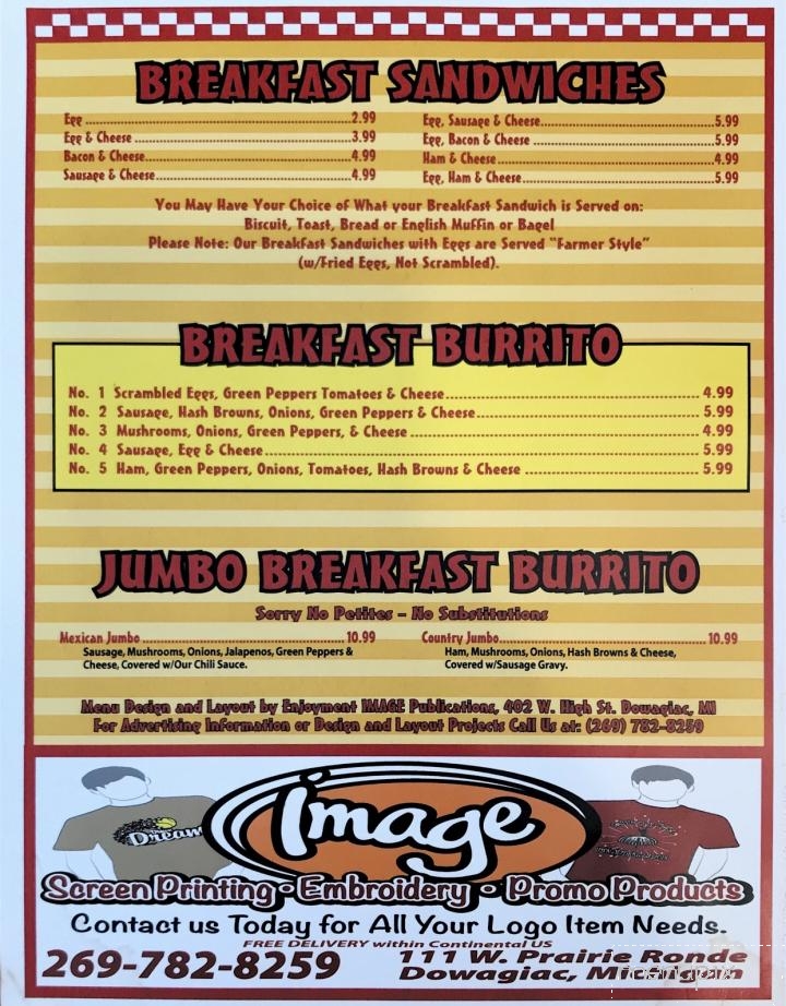 Hard Times Family Restaurant - Decatur, MI menu_pic