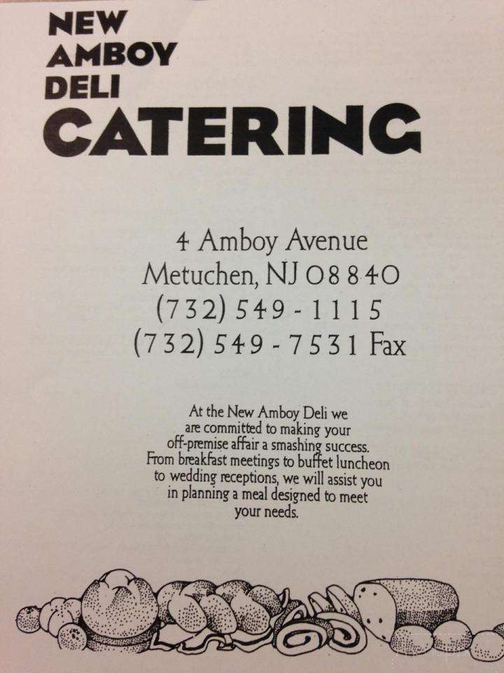 Amboy Deli - Metuchen, NJ