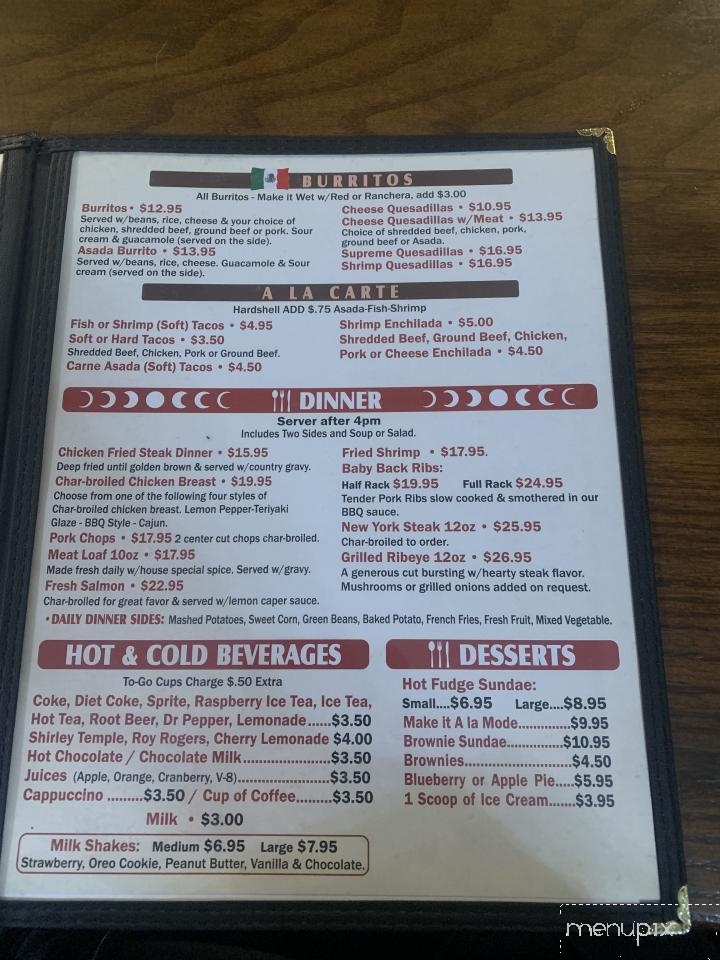 Top Town Cafe - Crestline, CA menu_pic