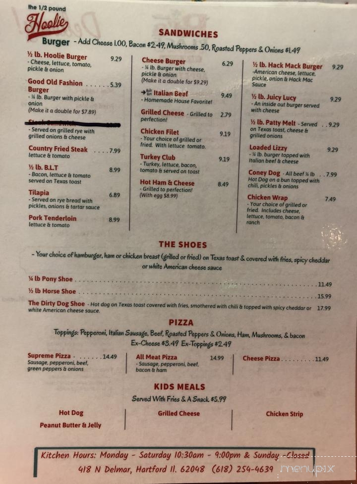 R J's Place - Hartford, IL menu_pic
