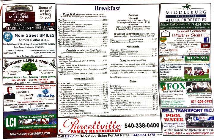 Purcellville Family Restaurant - Purcellville, VA