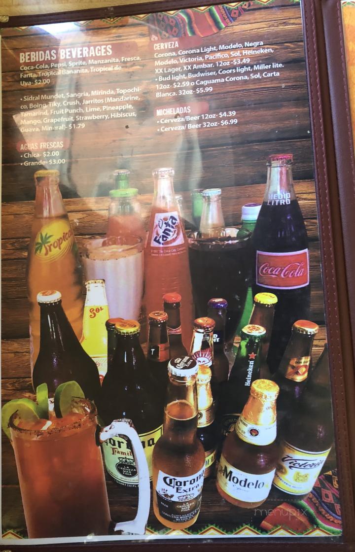 Las Fuentes Mexican Restaurant - Knoxville, TN menu_pic