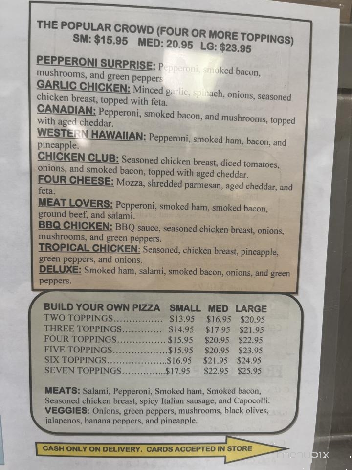 Aardvark's Pizza & Wings - Logan Lake, BC menu_pic