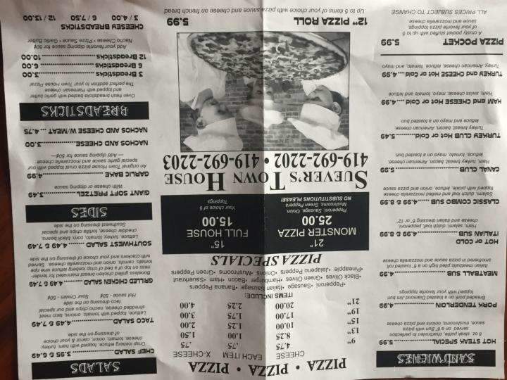Suever's Town House Drive Thru - Delphos, OH menu_pic