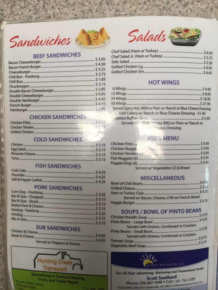 Harold's Restaurant - Wilkesboro, NC menu_pic