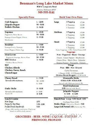 Lakeside Grocery - Alpena, MI menu_pic