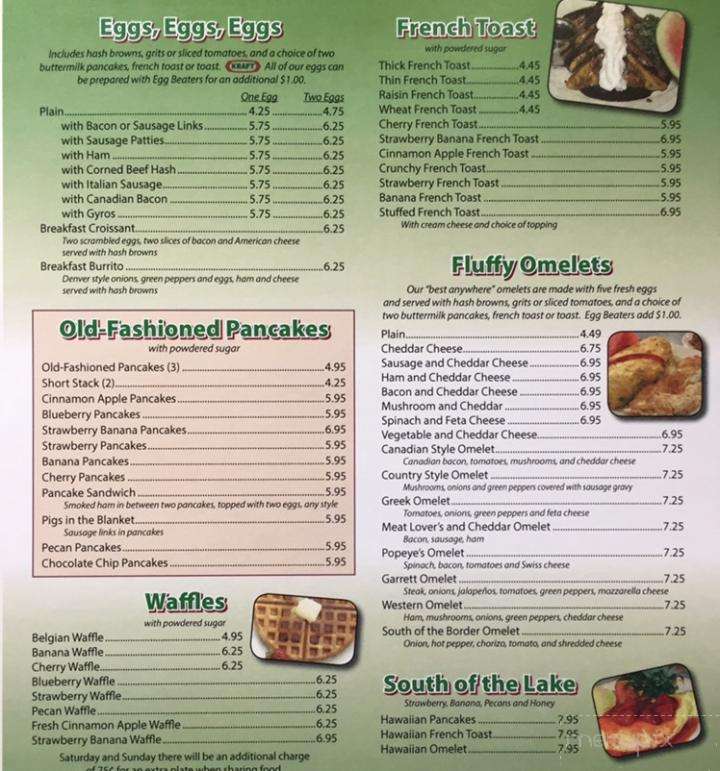 Menu of Garrett House Of Pancakes in Garrett, IN 46738